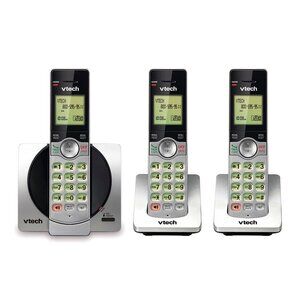 NEW VTech DECT 6.0 3-Handset Cordless Phone with ITAD Backlit Keypad/Screen